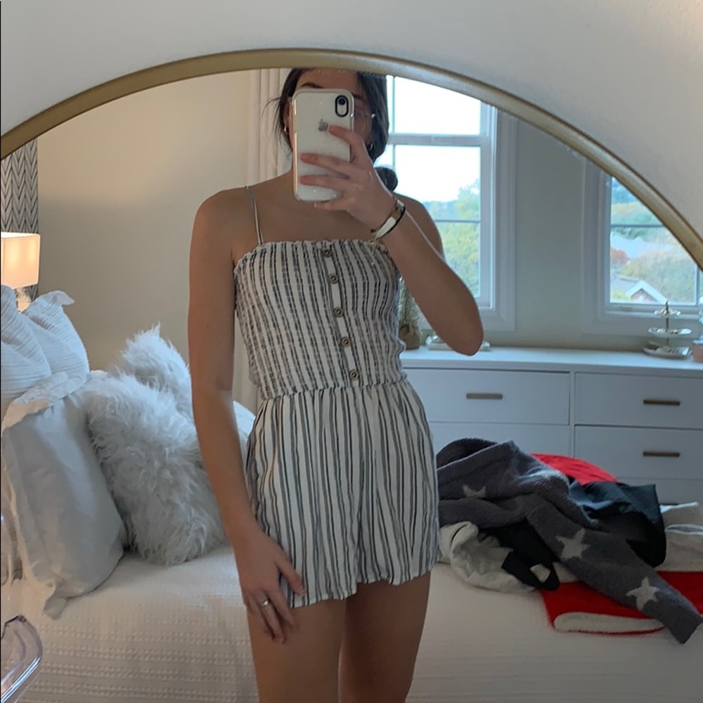 Garage striped romper